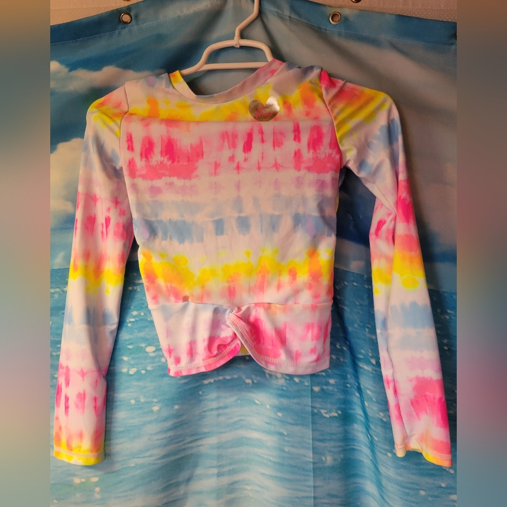 Betsy Johnson NWOT Swim Rash Guard Top Girls Size XL 14